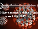 Odluka o mjerama smanjenja rizika širenja zaraze COVID-19 virusa